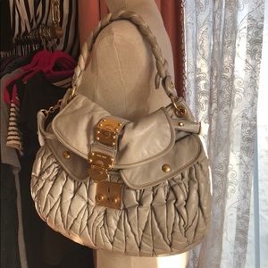 Miu miu purse grey leather